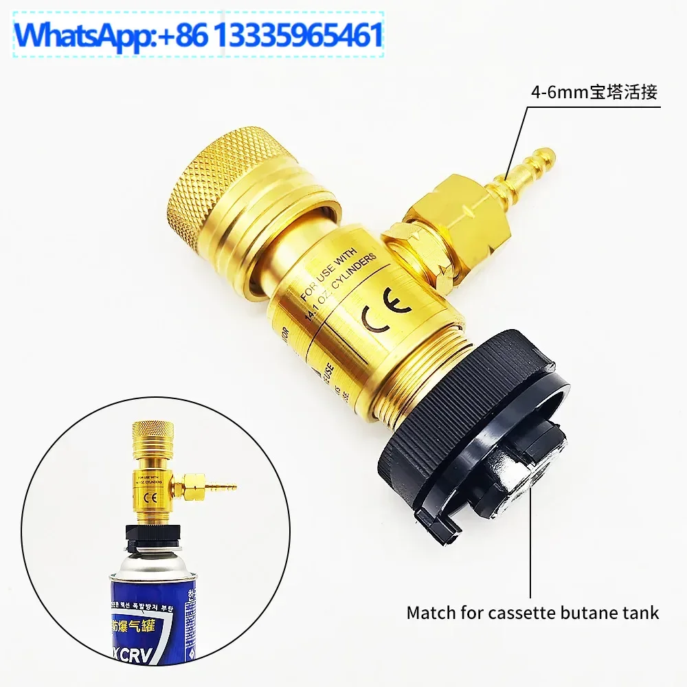 

Oxygen welding gun gas regulator valve MAPP adapter card interface all copper regulator valve