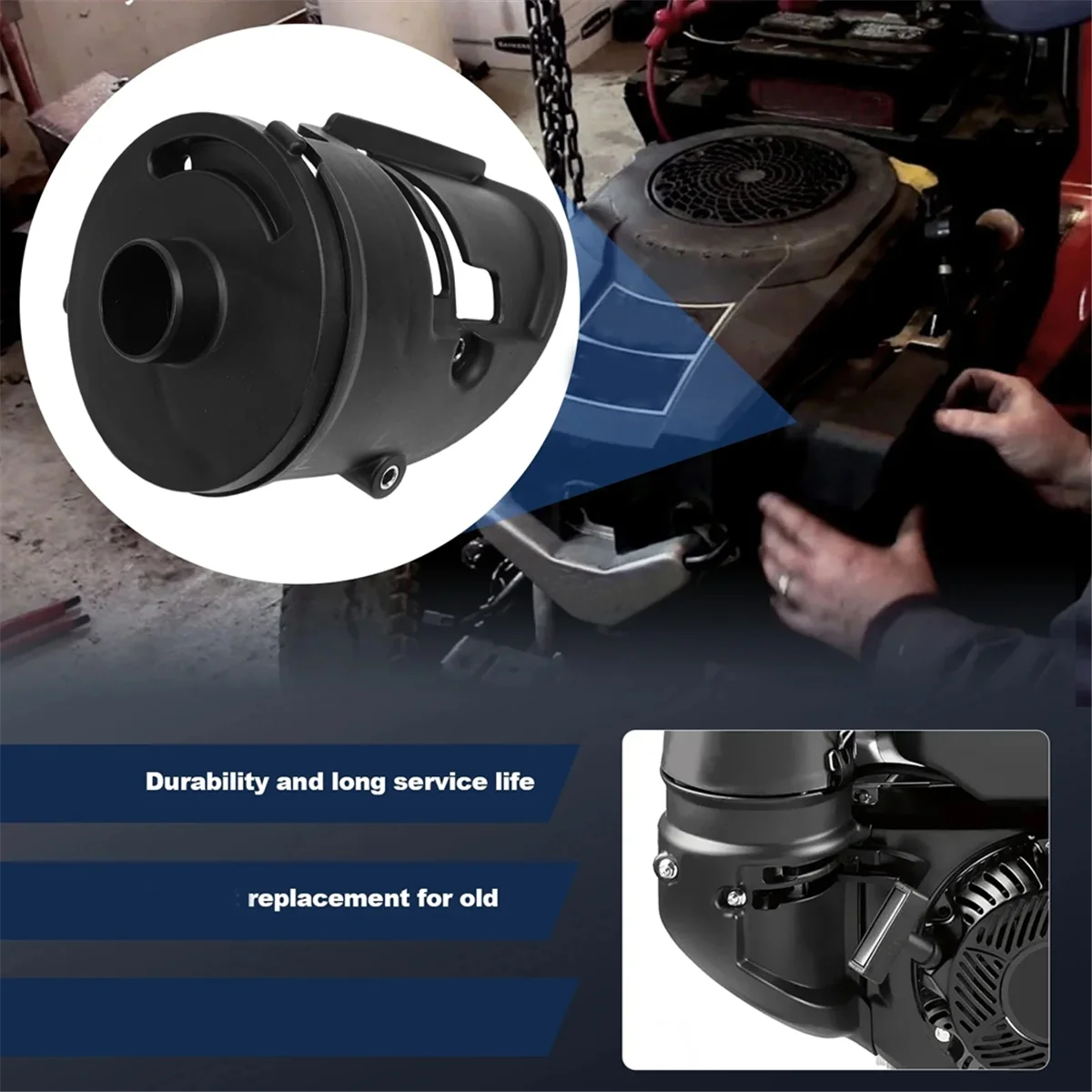 Основание очистителя воздушного фильтра BAAQ с прокладкой для Pro CH440 14hp 429cc и CH395 9.5hp 277cc 17-094-33-S