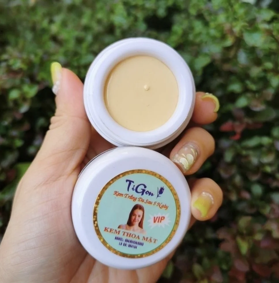 Vietnam Kem Tigon Trang Da Mat Kem THOA MAT Whitening Cream 18g Freckle Brightening Moisturizing Skin Restore Radiance Face Care