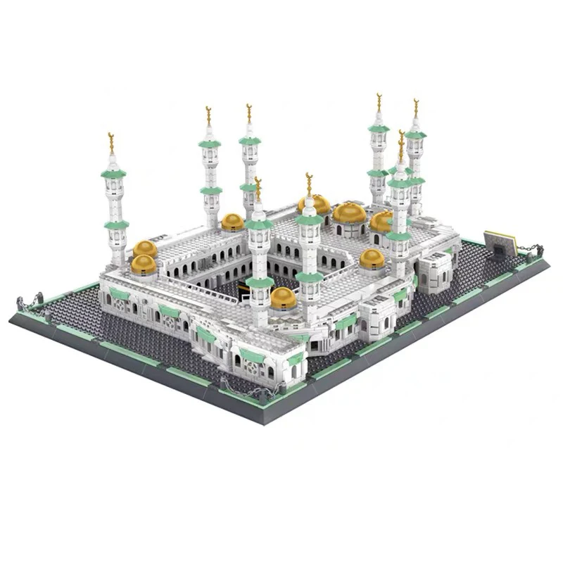 Street View Series The Great Mosque of Mecca Building Blocks Creative Expert Classic MOC Architecture Model Bricks Toys for Kid