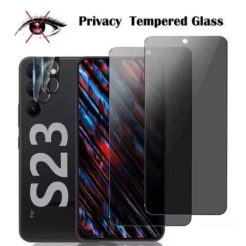 For Samsung Galaxy S24 Ultra S20 S21 S22 S23 Plus S10 Note 8 9 10 20 Privacy Tempered Glass Anti peeping Glare Screen Protector