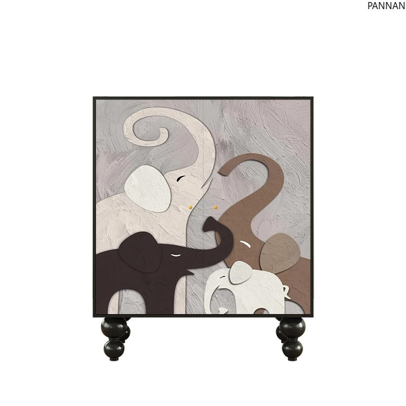 

French cream style cute solid wood shoe cabinet living room storage porch cabinet balcony decorative cabinet