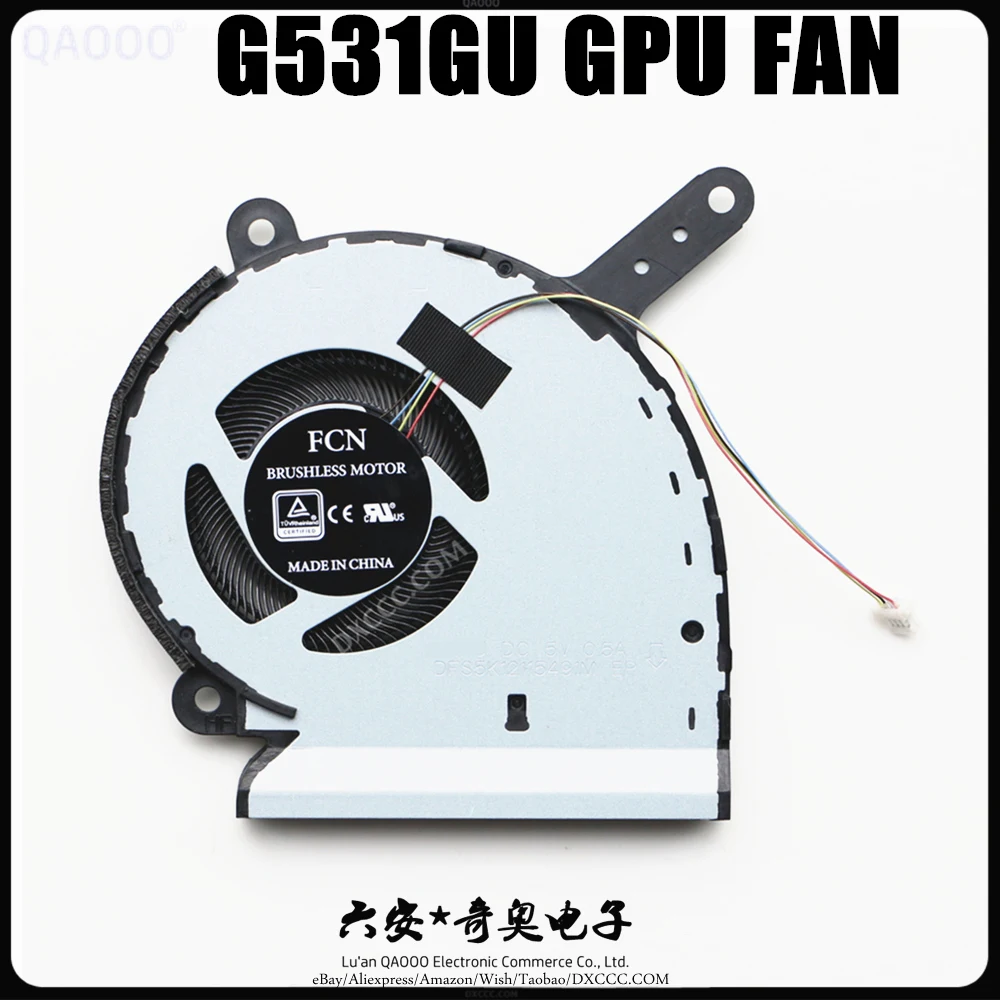 LAPTOP COOLING FAN FOR ASUS ROG STRIX G531GU G531GD CPU & GPU COOLING FAN 13NR0220M03012