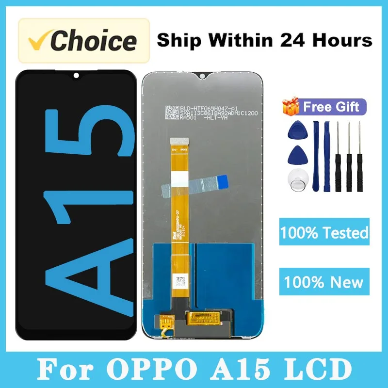 

6.52'' Mobile Phone Lcds For Oppo A15 A15s Pantalla For Oppo A15 CPH2185 Display Touch Screen Digitizer Assembly Replacement