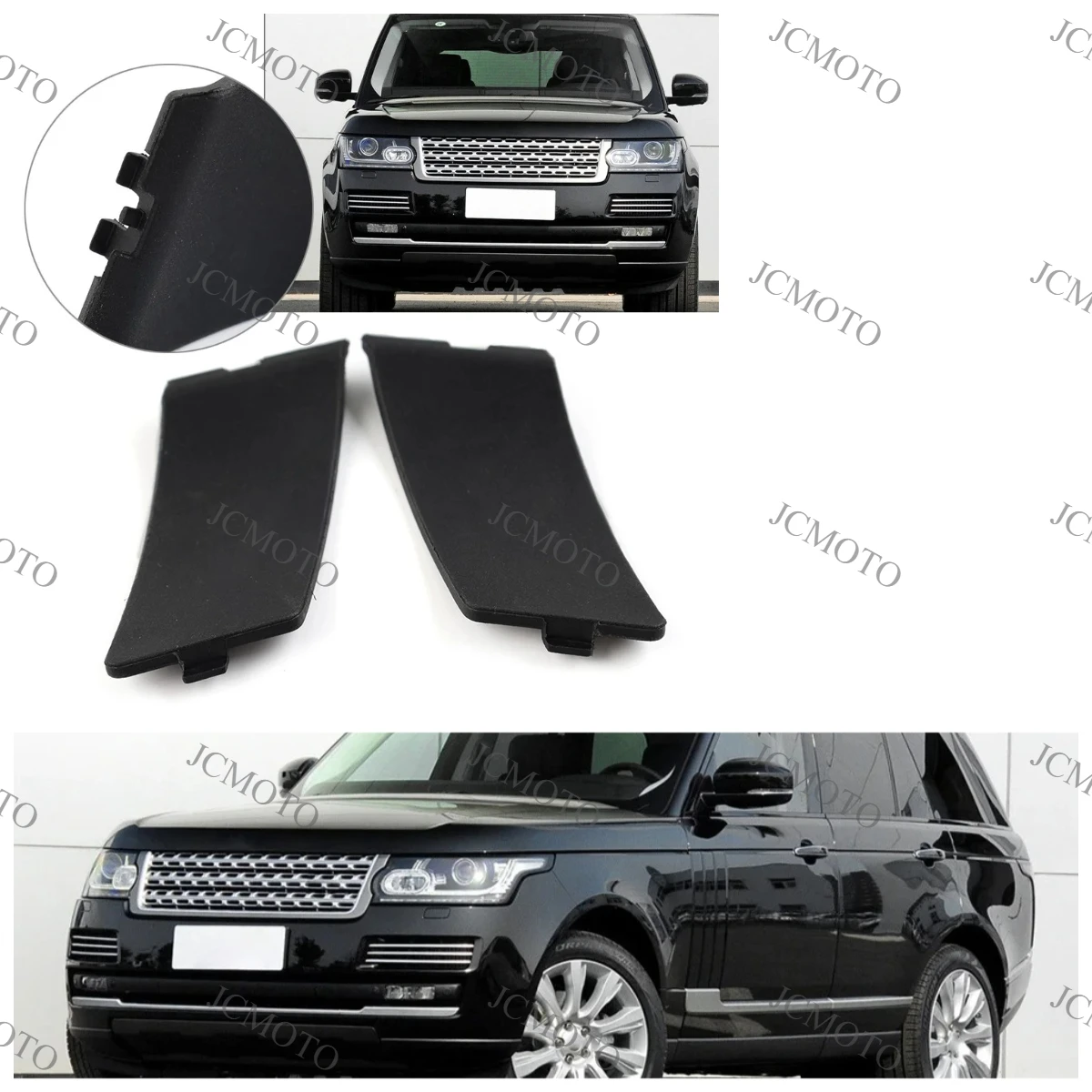 Black For Land Rover Range Rover Sport Discovery LR036884 LR036883 Car Door Inside Interior Pull Handle Cover Cap Lid