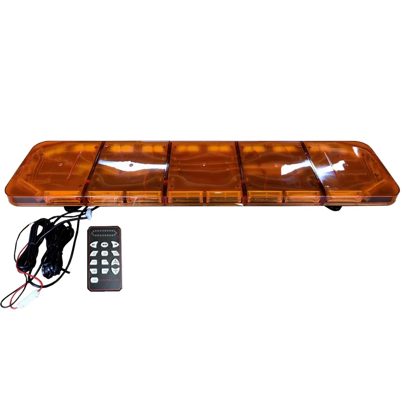 Linear 6 LED Module Emergency Strobe Light Bar Amber for Vehicle Use Top Car Light Accessories