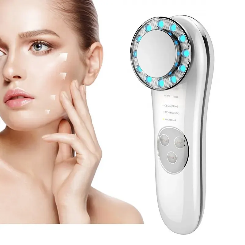 7 trong 1 mặt massager EMS Microcurrent Da Thắt chặt máy Led trẻ hóa da loại bỏ nếp nhăn chống lão hóa vẻ đẹp thiết bị