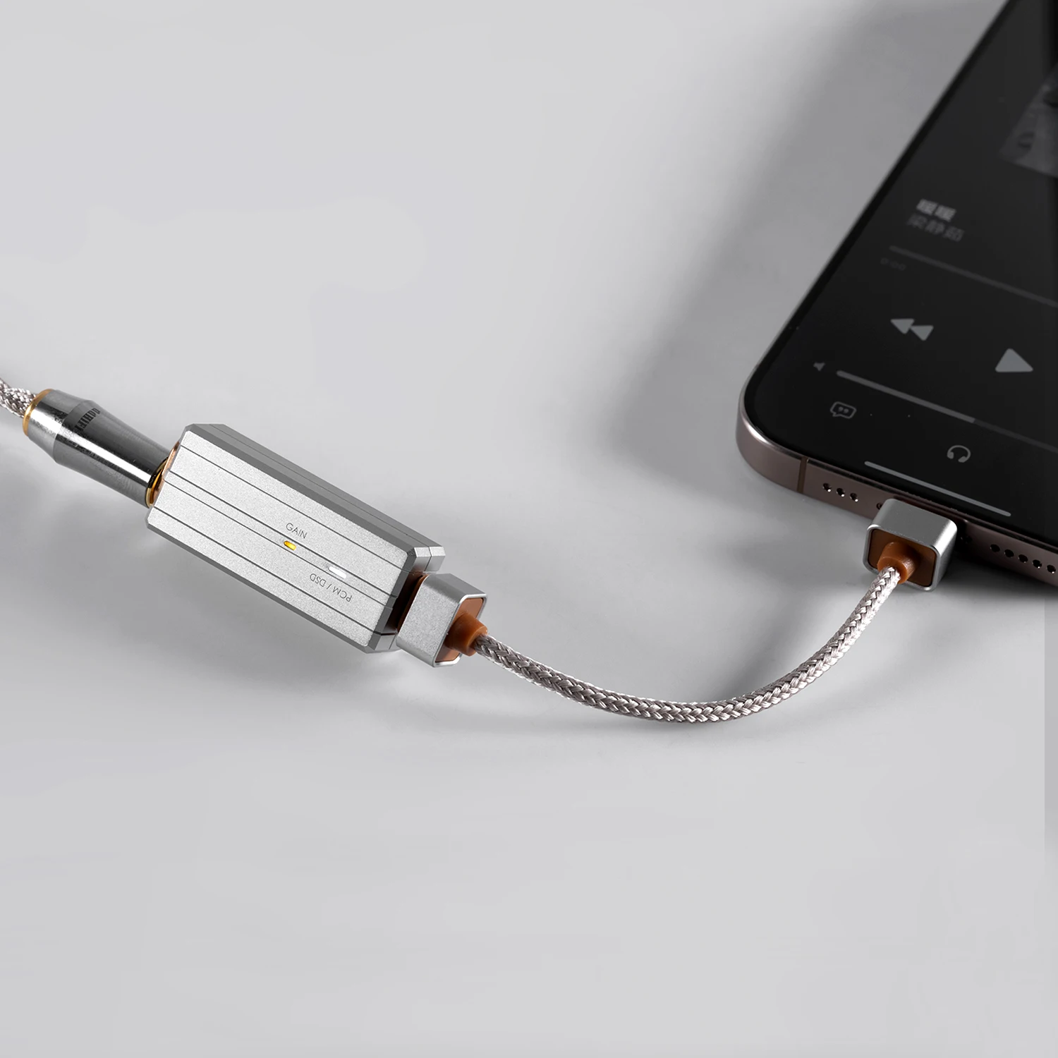 DD ddHiFi TC44Pro E3 Hi-Res DAC/AMP Adapter z podwójnym CS43198 DAC, wyjściem zbalansowanym 3,5 mm i 4,4 mm, odłączany kabel do telefonu/PC