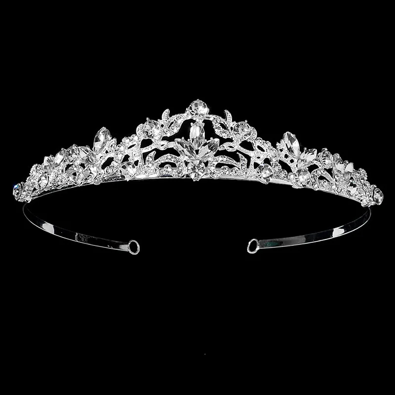 Crystal Tiara Bridal Jewelry Exquisite Bride Party Rhinestone Bridal Crown New Hair Jewelry Women Headpiece Hair Accessorie