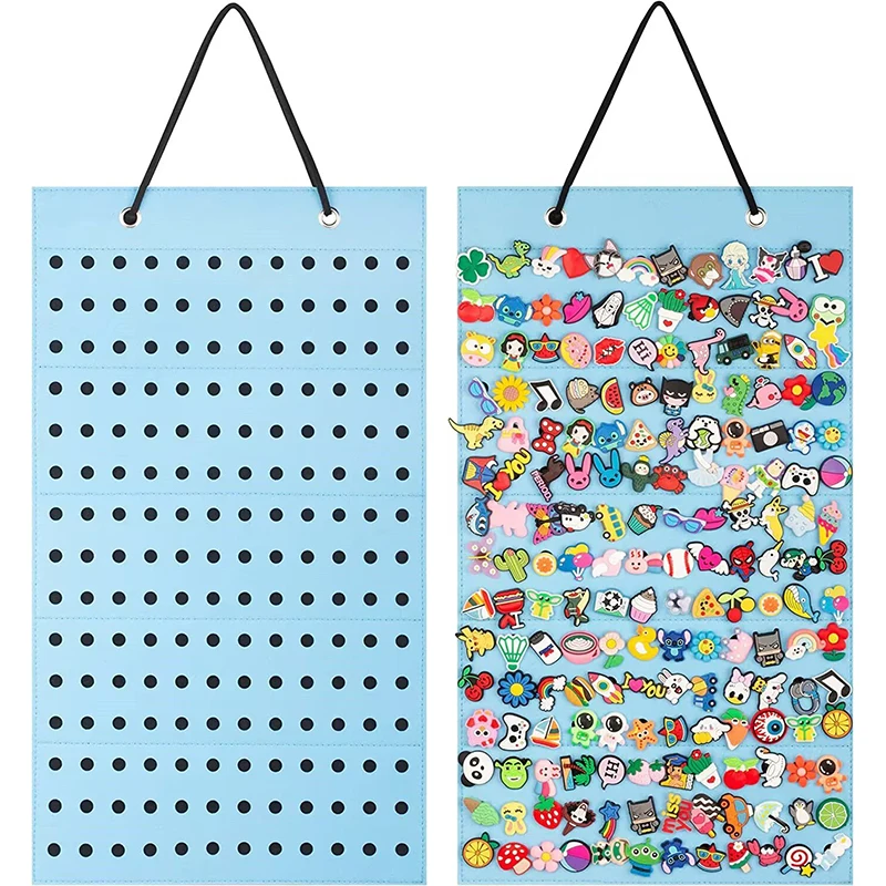 

Подвески для обуви, органайзер для подвесок для обуви с 180-отверстиями, подвесной держатель для хранения значков, декор для обуви, сумка для хранения ювелирных изделий