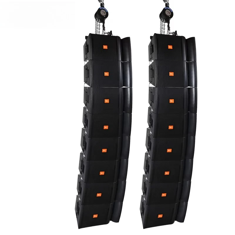 Passive 12 Inch Line Array Professional Full Range Speaker Polyurea Coating Birch Plywood