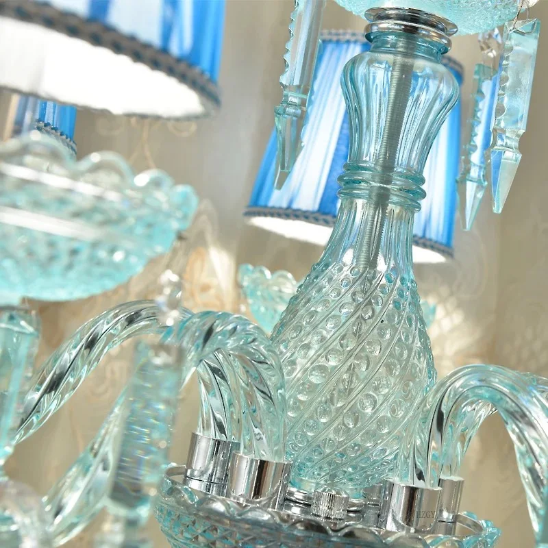 مصباح طاولة كريستال أوروبي، غرفة معيشة فاخرة خفيفة، بساطة أمريكية، إبداعية ما بعد الحداثة، مصباح طاولة بجانب السرير لغرفة النوم