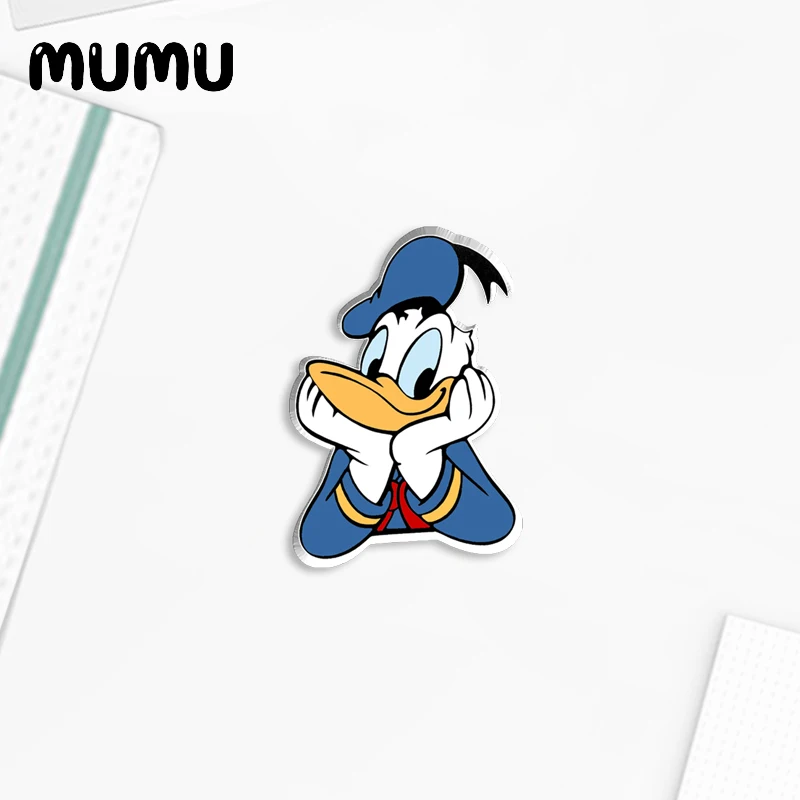 2024 New Donald Duck Lapel Pin Cute Acrylic Brooches Handmade Epoxy Jewelry Shirt Bag Badge