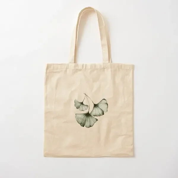 

Ginkgo Cotton Canvas Bag Shopper Designer Fashion Shoulder Bag Printed Foldable Casual Grocery Handbag Tote Women Ladies Fabric