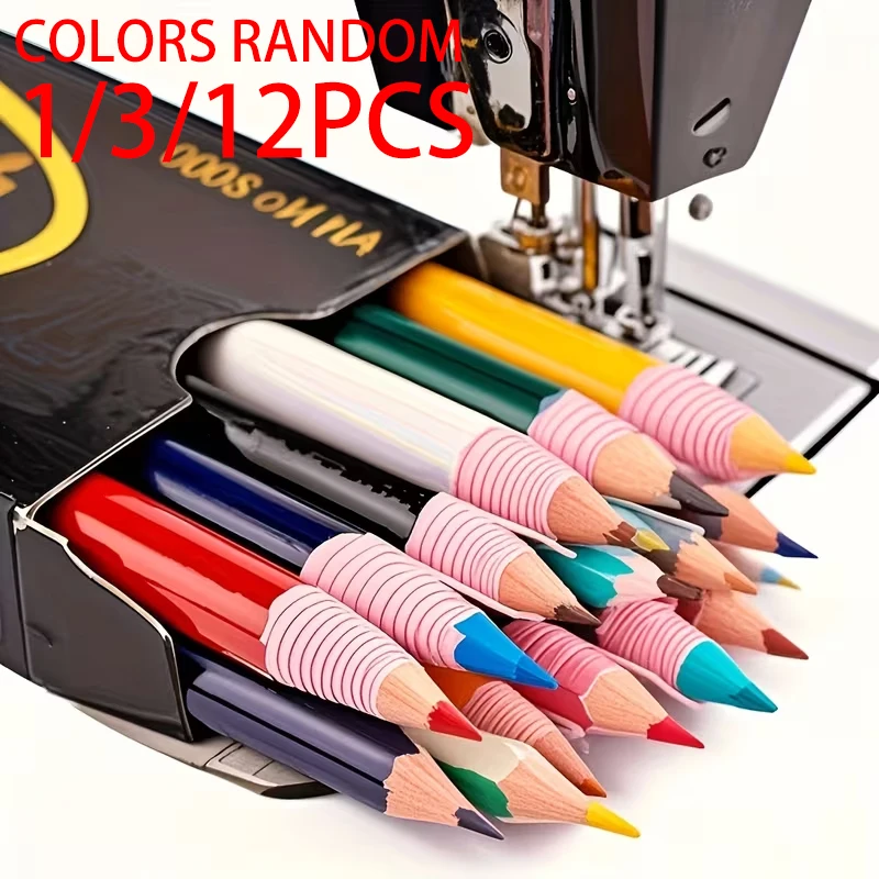 Water-soluble marking pencil/peel-off wax pencil for garments marking,positioning,drafting patterns Colors random