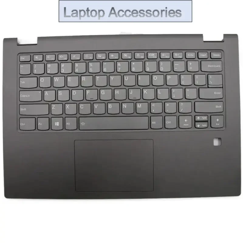 

For Lenovo FLEX-14API Laptop Parts Replacement C-cover with keyboard USA English Backlight Fingerprint 5CB0S17349 `