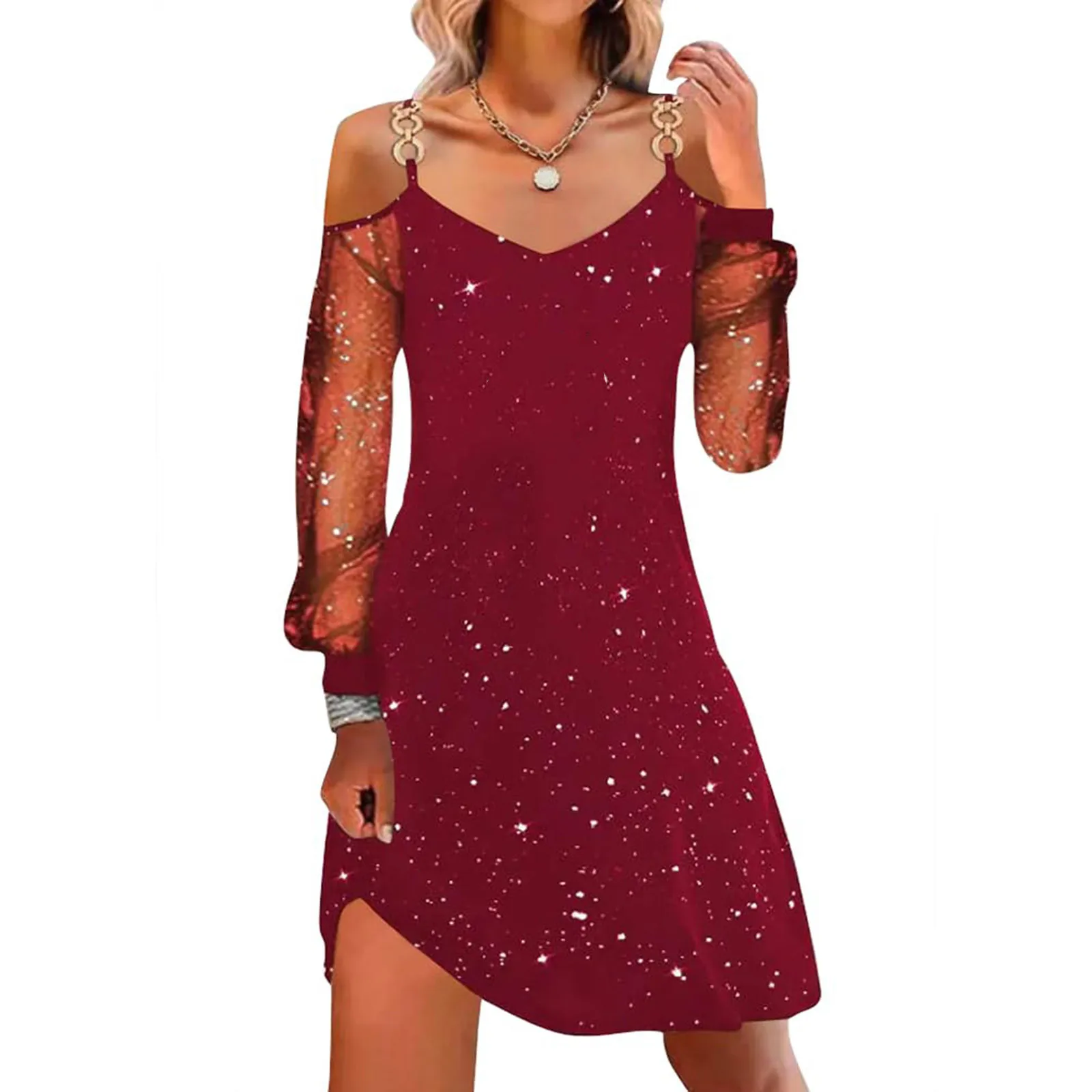christmas party dresses 2024 Amazon.com: 4ZHUZI Women's Fuzzy V Neck Cocktails Dress Casual Swing Bowknot Printed Slim Fit Hepburn Dress : Sports & Outdoors making it the perfect choice for holiday parties and gatherings Top 10 Christmas Party Dresses