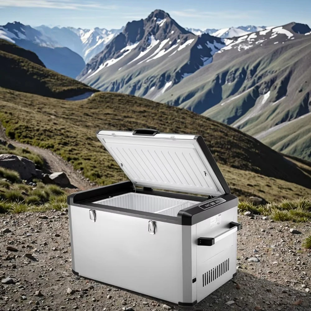 Factory Price 12V 24V Portable Refrigerator Compressor 60L Mini Fridge Camping Refrigerador for Car