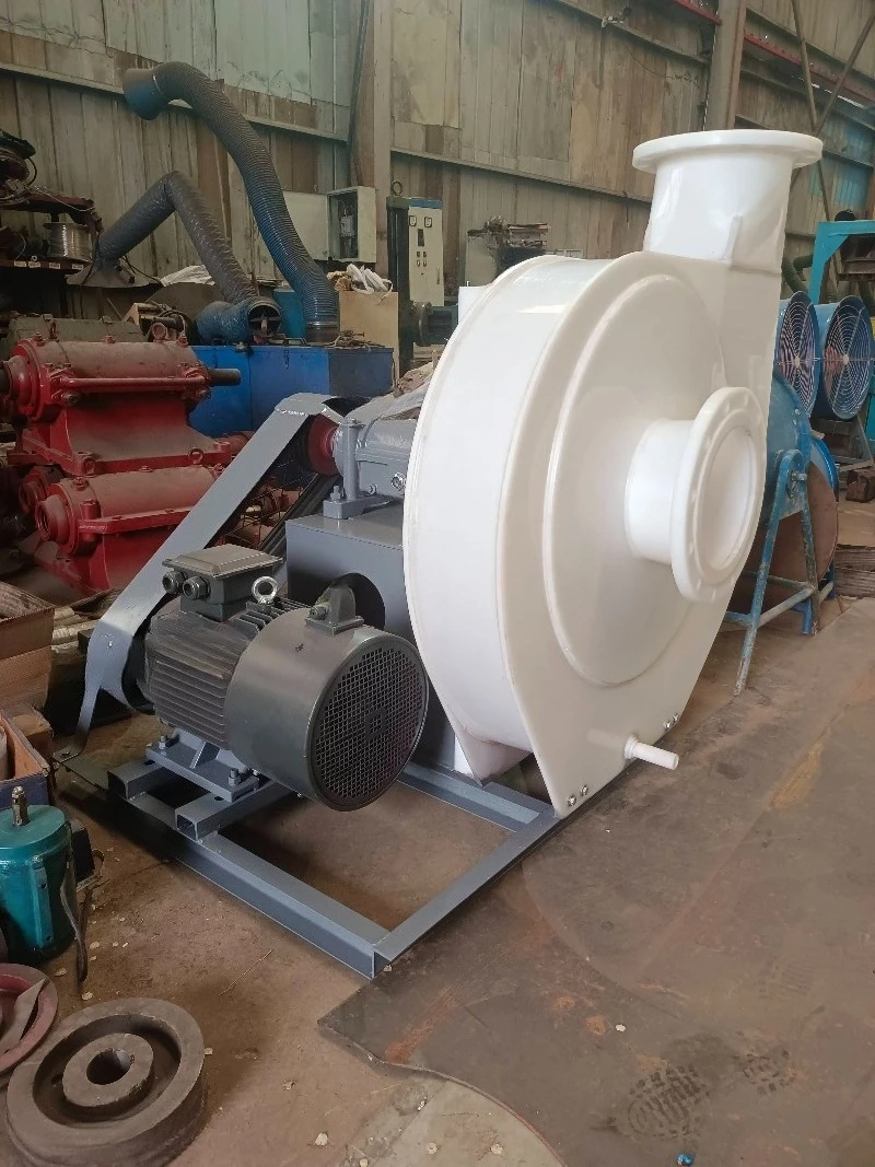 Standing Low Noise Low Pressure Backward Curved Plastic Centrifugal Fan 220V 380V PP Blower Fan  Powered view 3