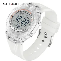 SANDA nuevo reloj electrónico deportivo 6289 para hombres y mujeres, reloj multifuncional anticaída resistente al agua hasta 50M para estudiantes jóvenes