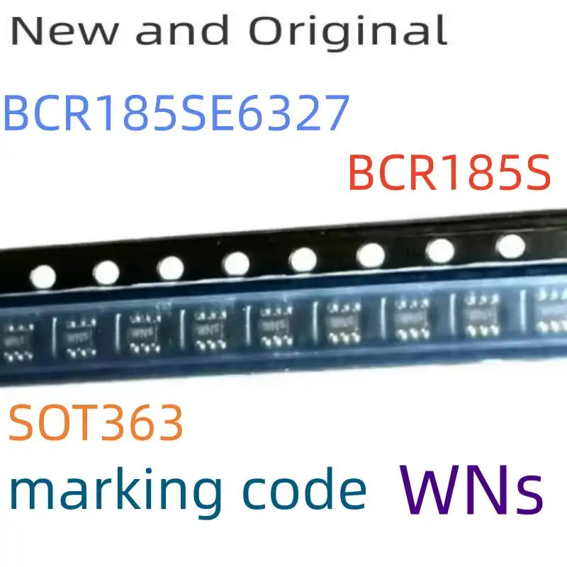 

Bcr185Se6327 Bcr185S Sot-363 0.1A 50V Pnp Silicon Digital Transistor Marking Code Wns