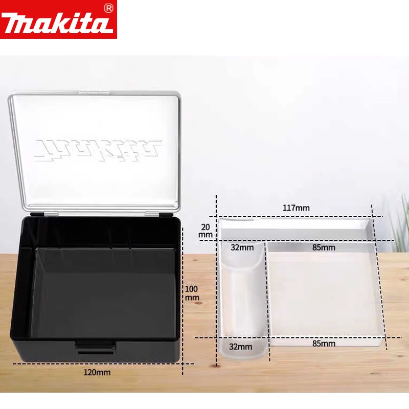 Makita Plastic Box Drill Bit Screw Parts Hardware Tool Box Case Multifunctional Classified Mini DIY Portable Storage Boxes