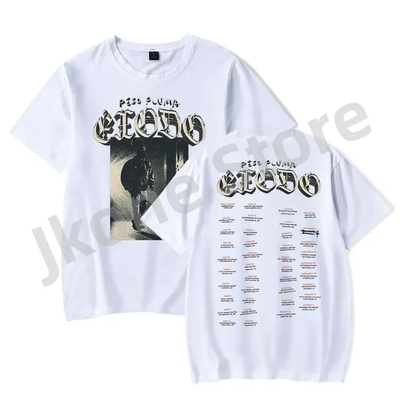 Peso pluma Exodo tour T-shirts Genesis merch tee women men fashion casual hiphop short sleeve tshirts