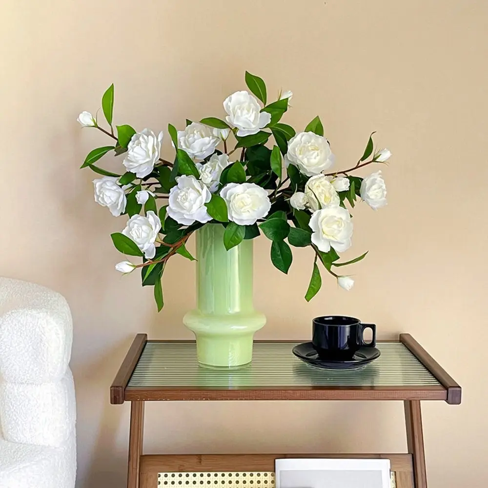 

Real Touch Artificial Gardenia Branches Plastic Handmade Simulation Gardenia Flowers Realistic Exquisite Fake Flowers