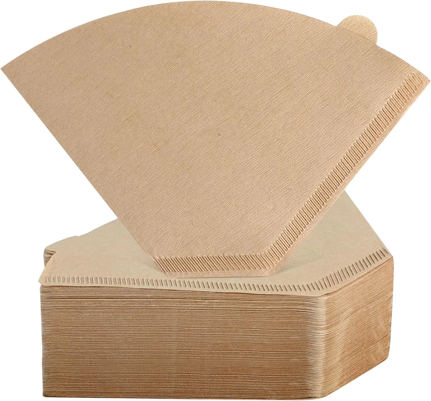 

200 Unbleached Cone Coffee Filters #4, 8-12 Cup, Disposable Natural Paper, Compatible with Most Drip Coffee Makers