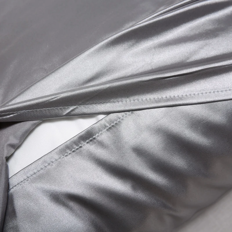 Luxury Satin Pillowcase Solid Color Envelope Pillow Case Bedding Bedroom Sleep Pillow Cover 48x74 50x75 50x90
