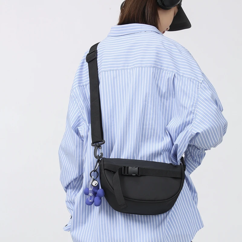 

Оригинальная сумка-тоут для йоги на молнии с цветными клецками, повседневная универсальная художественная холщовая сумка на одно плечо с наклонным крестом для...