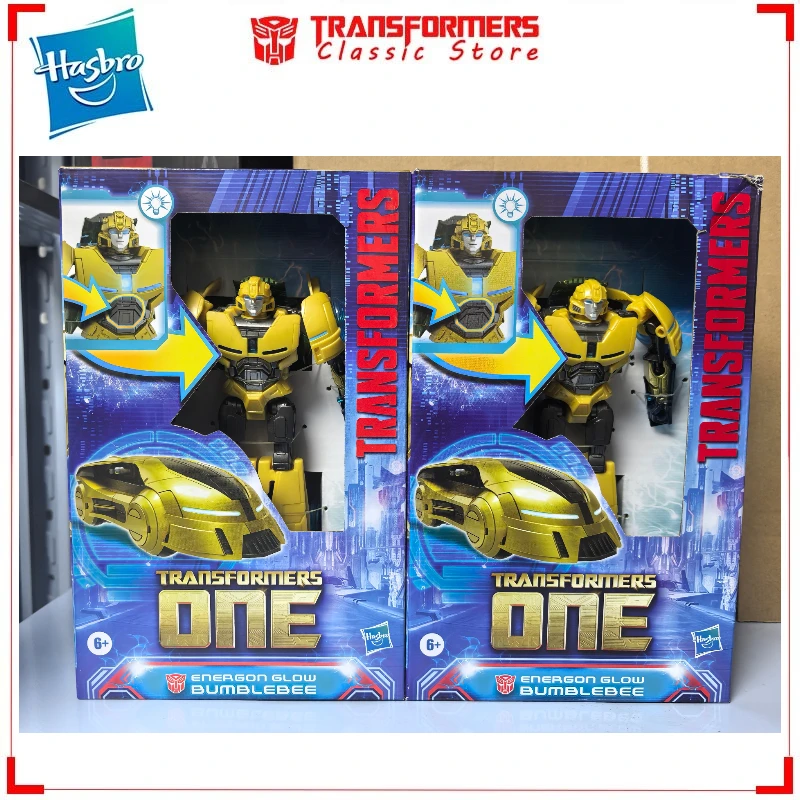 

В наличии классические игрушки-трансформеры Hasbro One Origin Movie Energon Glow Bumblebee, фигурки героев, коллекционные подарки