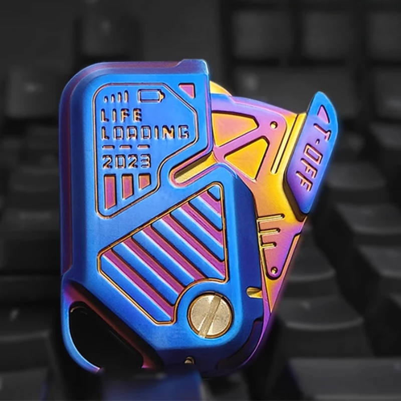 Magnetyczna karta Push Mechaniczny suwak Push Plate Karty do rzucania Zabawka antystresowa EDC Metal Antistresse Łagodzi stres Punnk