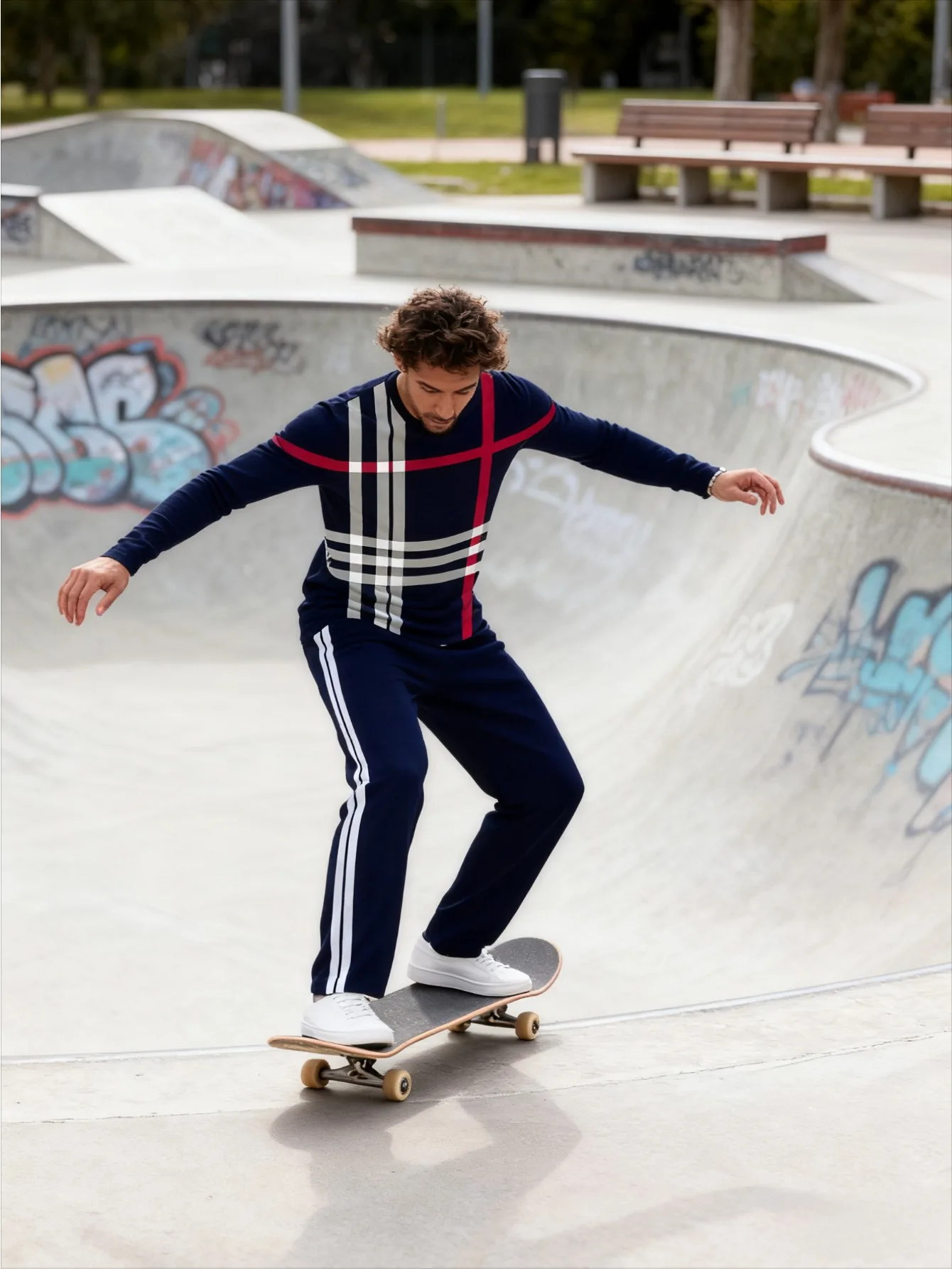 Ensemble à capuche décontracté tendance imprimé numérique 2 pièces pour hommes