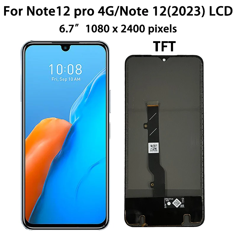 100% Test For Infinix Note 12 Pro 4G/ Note12 (2023) LCD Display Screen Touch Panel Digitizer For Infinix X676 X676C X676B Screen