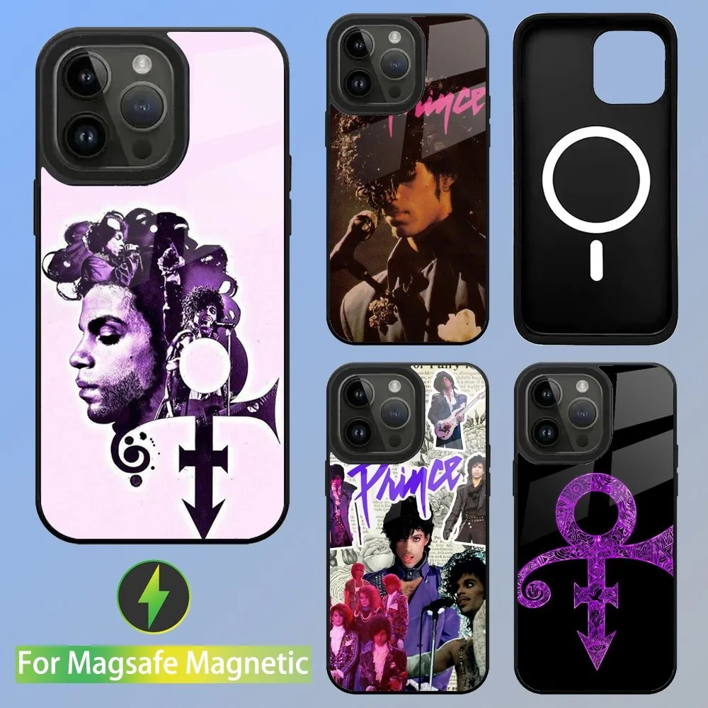 Prince Rogers Nelson Pop singer Phone Case For iPhone 15,14,13,12,11,Plus,Pro,Max Mini Magsafe Magnetic Wireless Charging