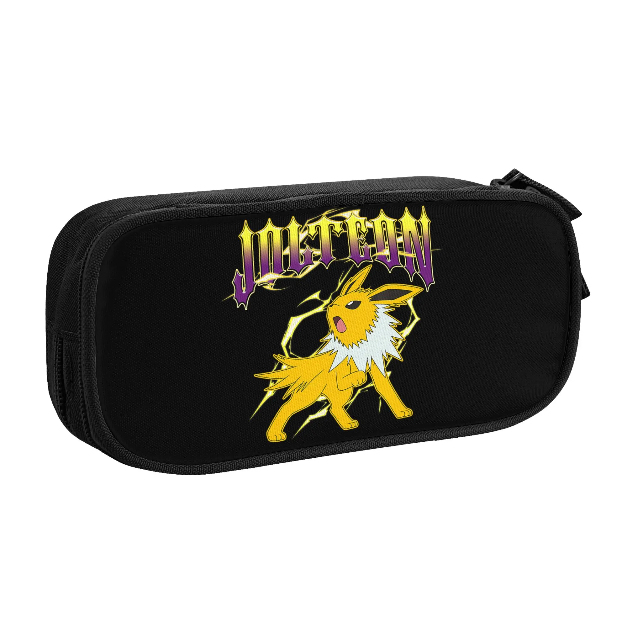 Large Capacity Bags for Child Cartoon Pokemon Epic Jolteon Thunder Metal Attack Big Chest Poster  Handheld Study Bag