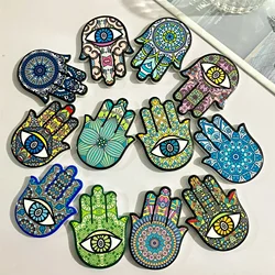 Creative Ceramic Refrigerator Magnetic Stickers Hamsa Refrigerator Magnets Angel Eye Magnetic Fridge Magnets Home Decor