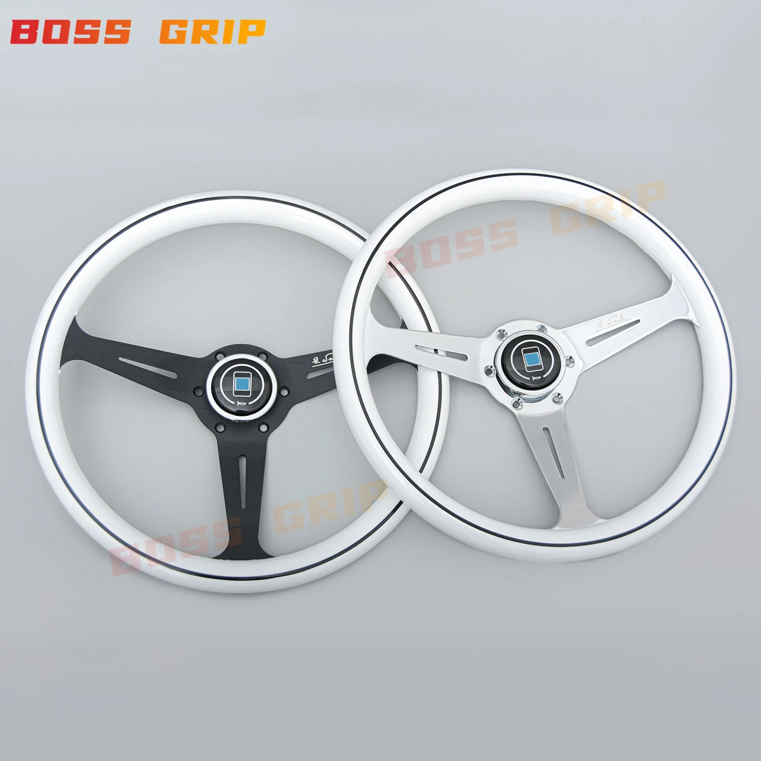 14Inch 358mm JDM Nardi Sport Steering Wheel White Sim Racing Game Steering Wheel Car Accessories