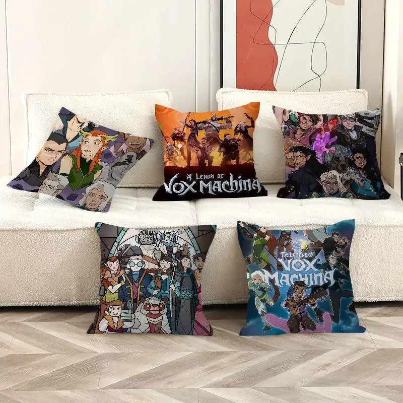TV The Legend of Vox Machina Decorative Room Aesthetics Pillow Case Home Decor Bedroom Sofa Bed Couch Pillow Cover 45x45