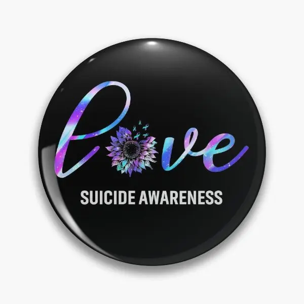 Best Love Suicide Prevention Survivor Sh  Soft Button Pin Gift Creative Women Collar Decor Lapel Pin Hat Jewelry Lover Cartoon