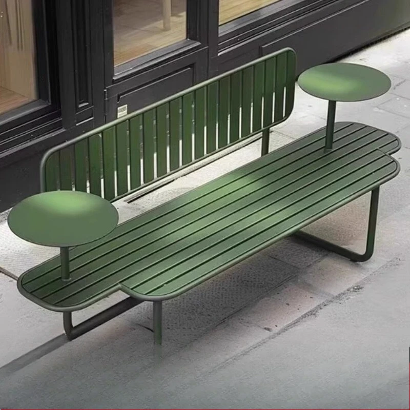 

Outdoor park chair Outdoor bench backrest Commercial street Rainproof and preservative wood Garden room Seat Community strip sto