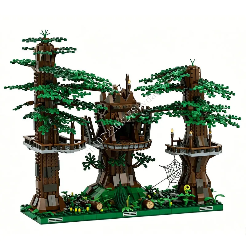 

2135 PCS Forest Treehouse Modular Building Blocks Nature Scene Architecture Educational Assembly Gift For Adults Home Decoration