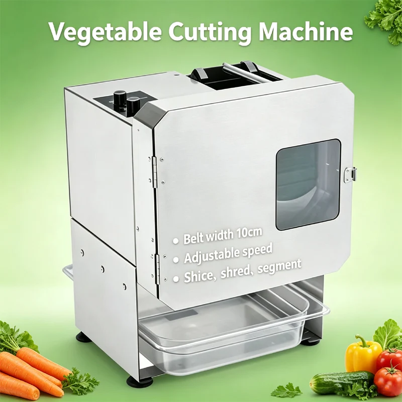 Small Desktop Vegetable Cutting Machine Multi Function Slicing Shredding Segmenting Vegetable Cutter