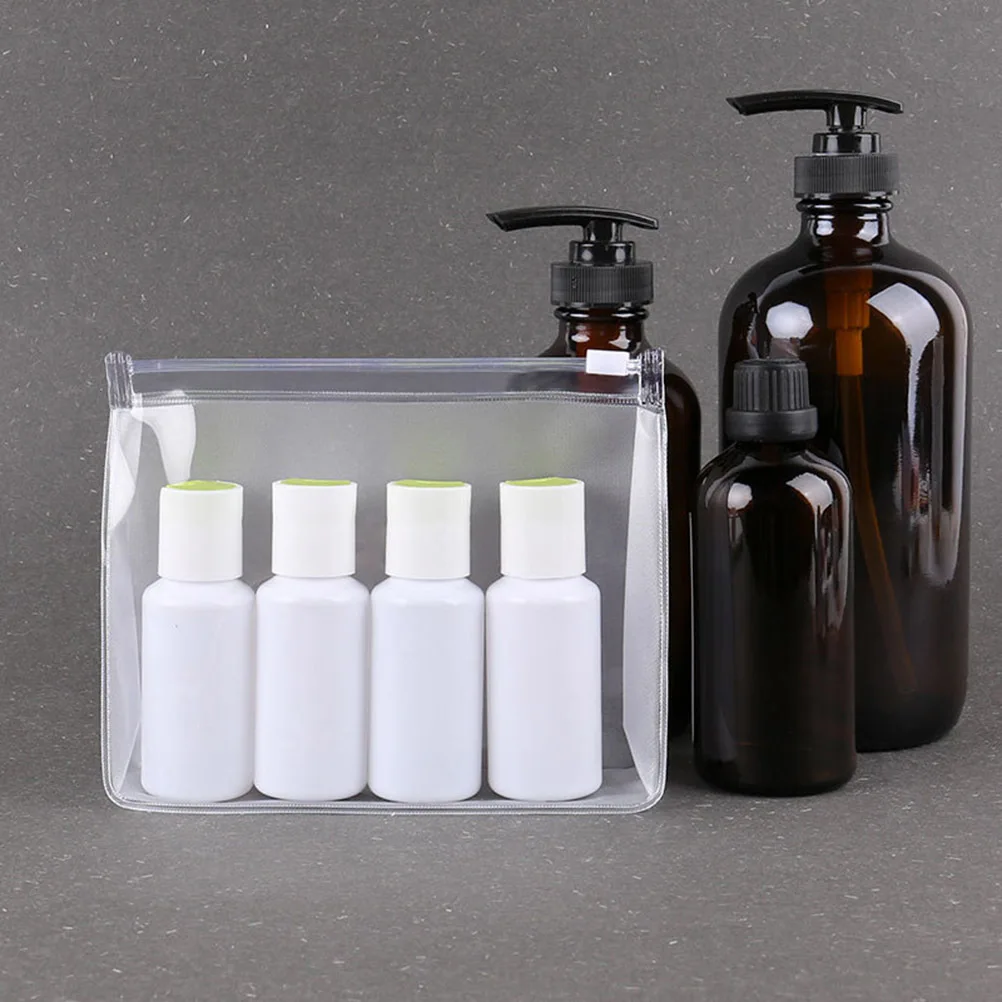 

3Pcs Transparent PVC Makeup Bags Waterproof Portable Travel Toiletry Wash Pouch Organizer Storage Transparent Wash Bag