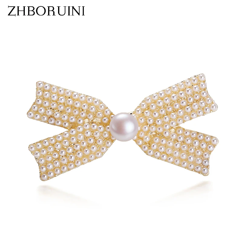 ZHBORUINI Freshwater Pearl Hairpins Woman Hair Accessories Pearl Hair Clips Korean Style Hair Grip Girls Sweet Clips Barrettes