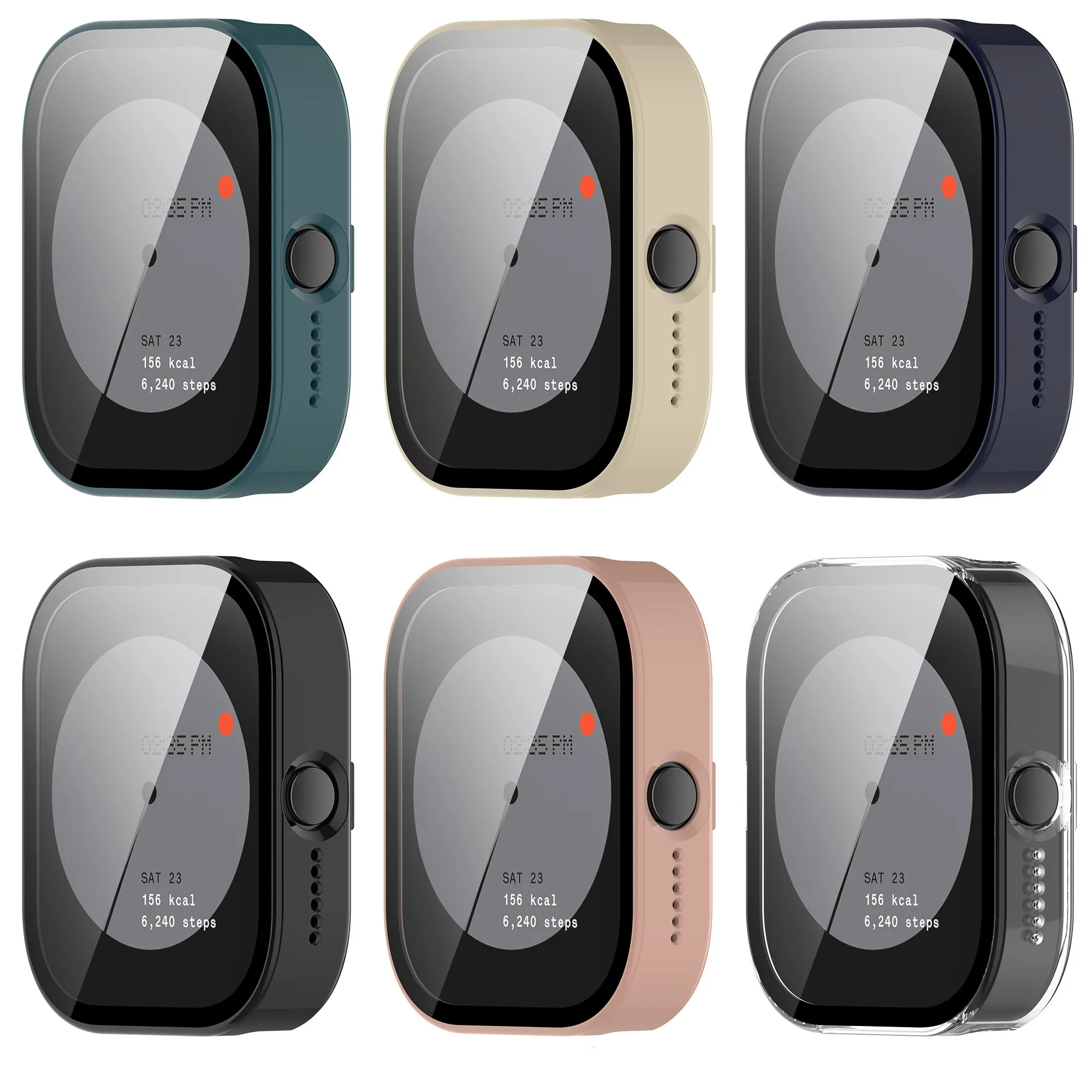 CMF Watch حالة برو وحامي الشاشة ، غطاء الزجاج المقسى ، قذيفة الوفير ، شاملة للجميع