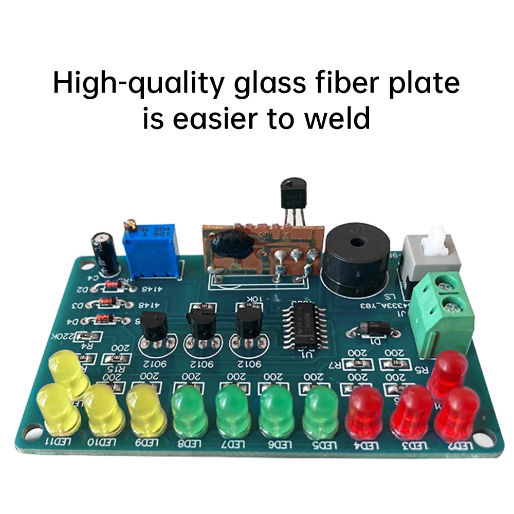 CD4060 DC4.5-5V SMT SMD Moduł DIY Muzyka LED Kolorowy obwód świetlny Lutowanie Tablica ćwiczeń DIY Luźne części Zestaw do lutowania demonstracyjnego