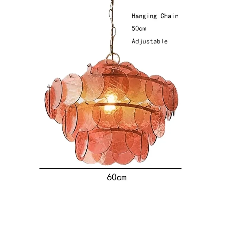 Luxury French High-end LED Pendant Light For Bedroom Restaurant Living Dinning Room Suspension Chandelier Home Decor Indoor Lamp