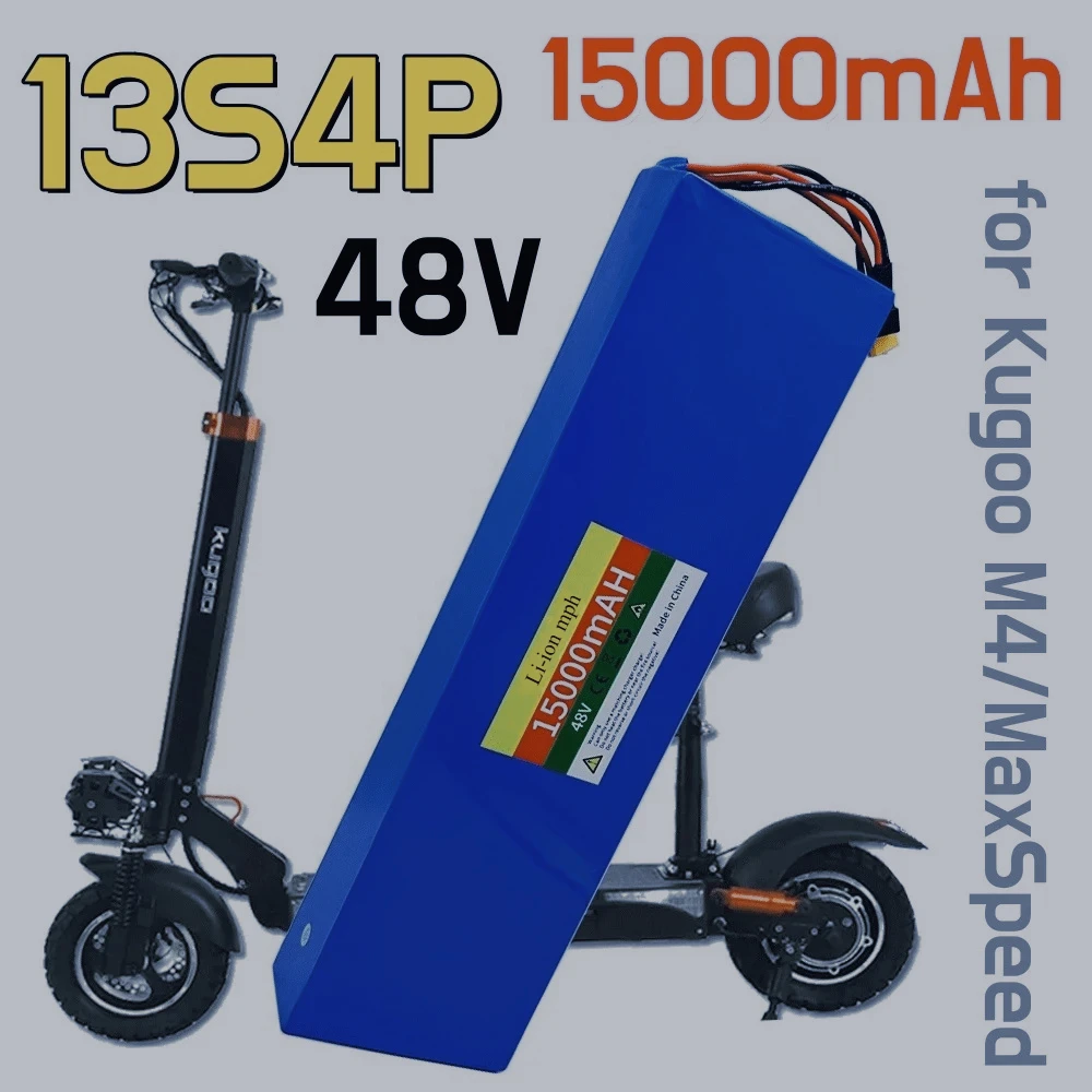 

For Kugoo M4/M4Pro/MaxSpeed 15000mAh battery pack +BMS 48v lithium ion battery